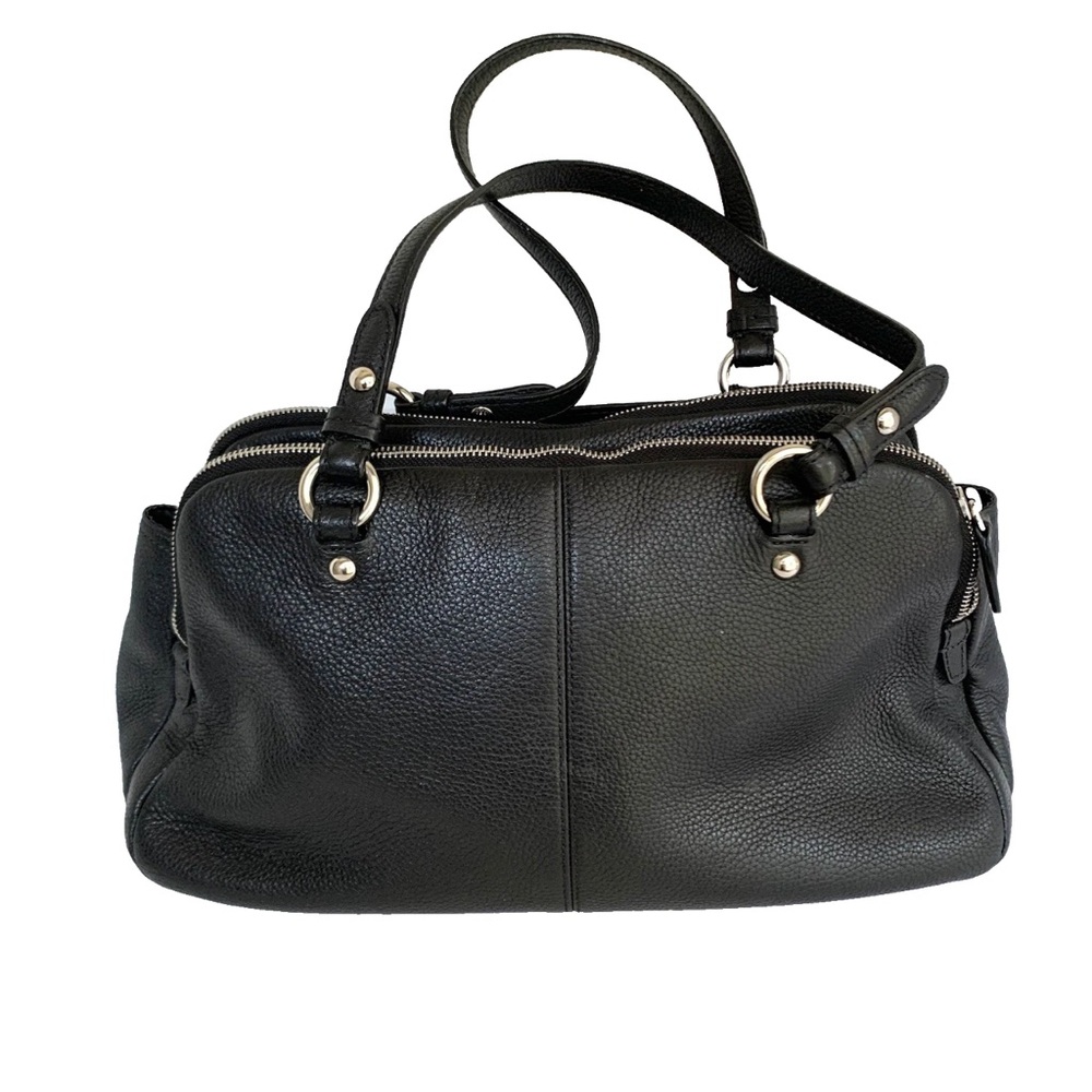 COACH Penelope Black Pebble Leather Shoulder Handbag - Picture 4 of 17